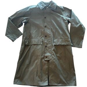 Barbour White Label Casual Urban Trench Jacket,size 38,Olive/Sage Green,Modern